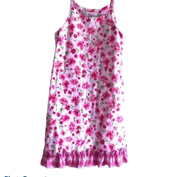 B. LULU EUC GIRLS COTTON DRESS PINK SIZE 5 - Picture 1 of 6